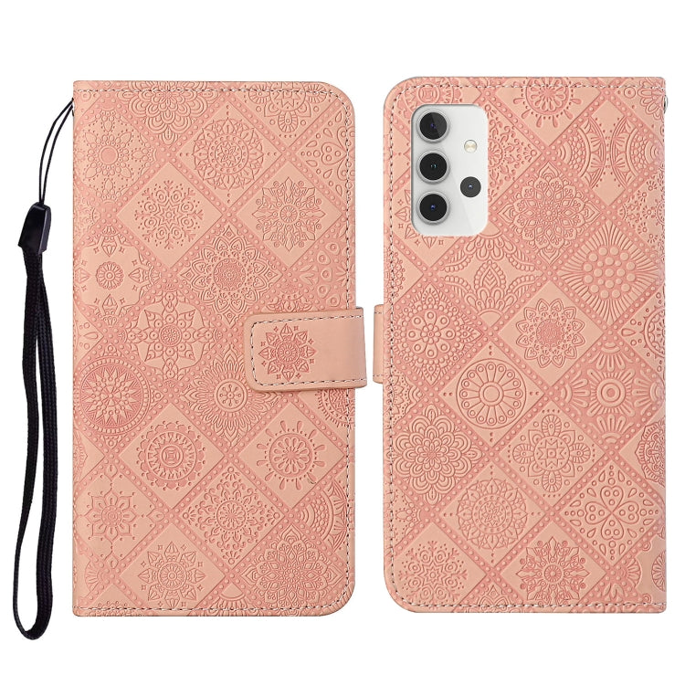 Ethnic Style Embossed Pattern Horizontal Flip Leather Case with Holder & Card Slots & Wallet & Lanyard, For Samsung Galaxy S21 FE, For Samsung Galaxy A52 5G / 4G, For Samsung Galaxy A72 5G / 4G, For Samsung Galaxy A22  4G, For Samsung Galaxy A22  5G���...