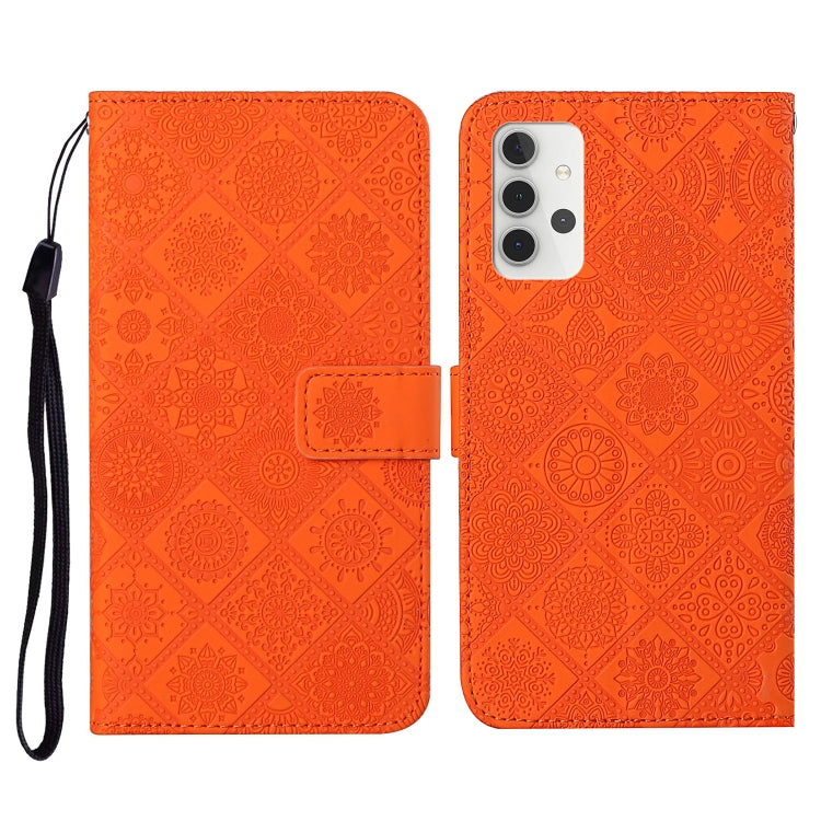 Ethnic Style Embossed Pattern Horizontal Flip Leather Case with Holder & Card Slots & Wallet & Lanyard, For Samsung Galaxy S21 FE, For Samsung Galaxy A52 5G / 4G, For Samsung Galaxy A72 5G / 4G, For Samsung Galaxy A22  4G, For Samsung Galaxy A22  5G���...