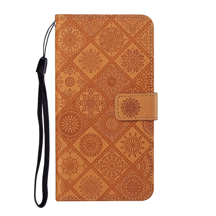 Ethnic Style Embossed Pattern Horizontal Flip Leather Case with Holder & Card Slots & Wallet & Lanyard, For Samsung Galaxy A02s EU Version