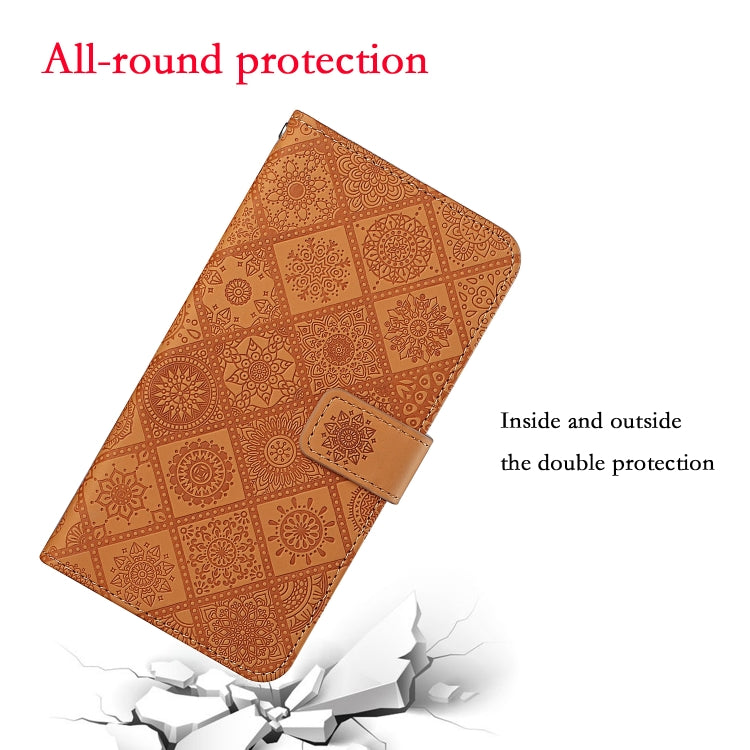Ethnic Style Embossed Pattern Horizontal Flip Leather Case with Holder & Card Slots & Wallet & Lanyard, For Samsung Galaxy A02s EU Version