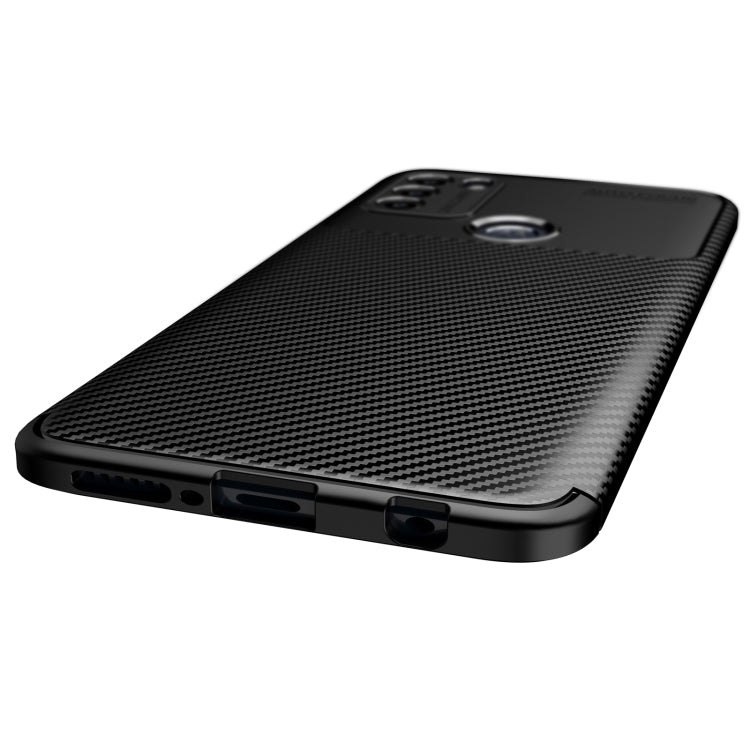 Carbon Fiber Texture Shockproof TPU Case, For Motorola Moto G50