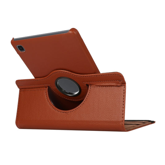 For Samsung Galaxy A7 Lite T220 360 Degree Rotation Litchi Texture Flip Leather Case with Holder