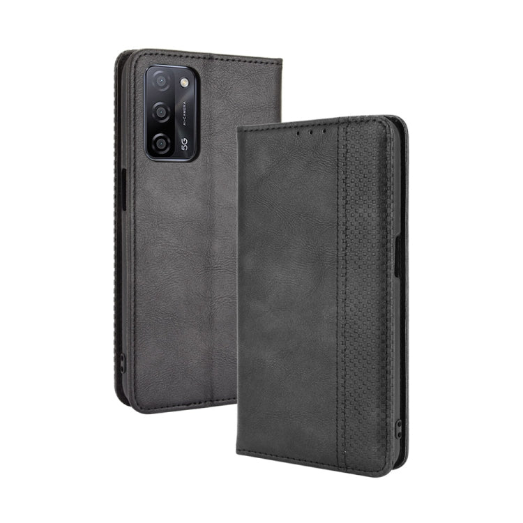 Magnetic Buckle Retro Crazy Horse Texture Horizontal Flip Leather Case with Holder & Card Slots & Photo Frame, For OPPO A54 5G / A74 5G / A93 5G, For OPPO A55 5G / A53s 5G, For OPPO A74 4G / F19 4G, For OPPO A94 5G / Reno5Z 5G / F19 Pro+ 5G������������...