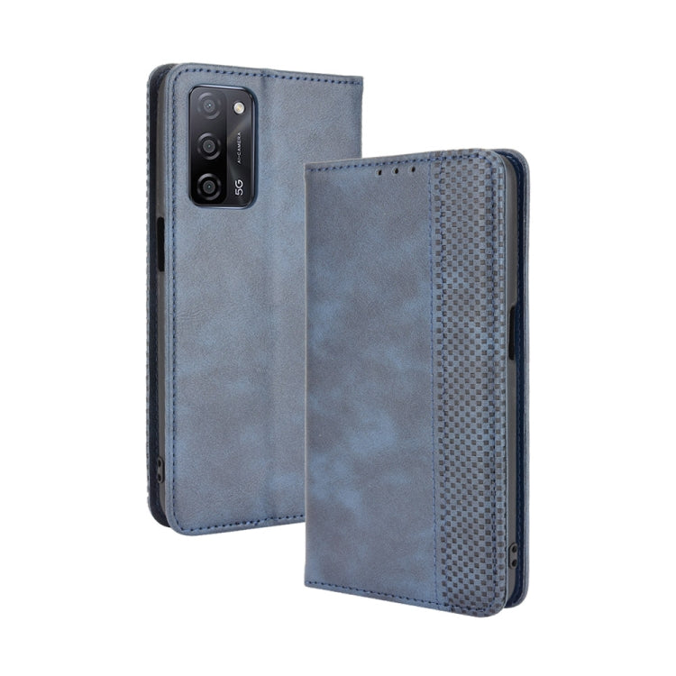 Magnetic Buckle Retro Crazy Horse Texture Horizontal Flip Leather Case with Holder & Card Slots & Photo Frame, For OPPO A54 5G / A74 5G / A93 5G, For OPPO A55 5G / A53s 5G, For OPPO A74 4G / F19 4G, For OPPO A94 5G / Reno5Z 5G / F19 Pro+ 5G������������...