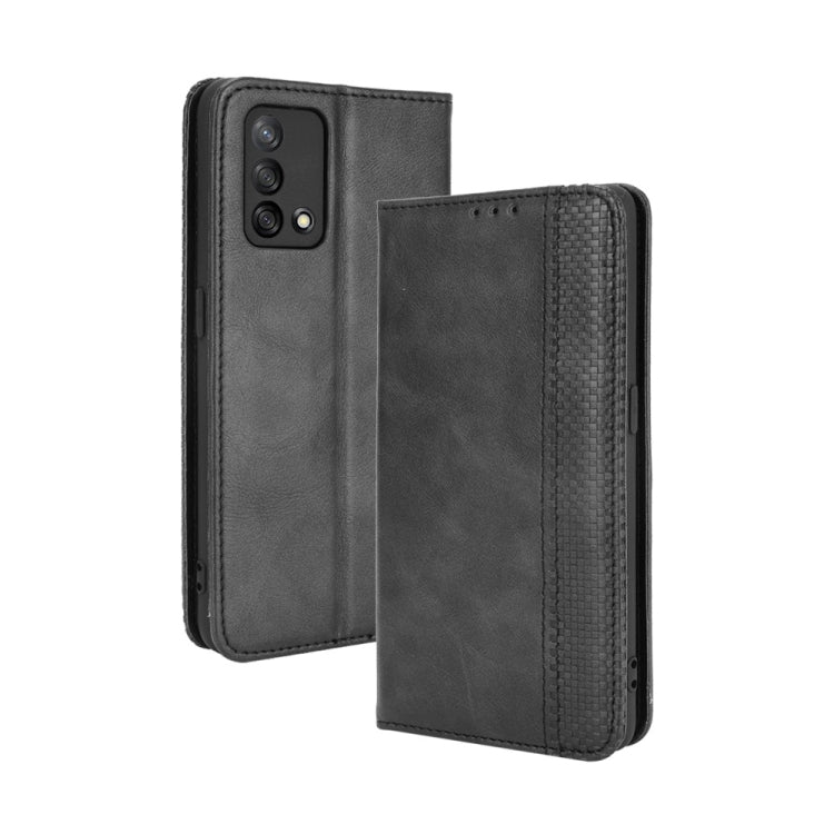 Magnetic Buckle Retro Crazy Horse Texture Horizontal Flip Leather Case with Holder & Card Slots & Photo Frame, For OPPO A54 5G / A74 5G / A93 5G, For OPPO A55 5G / A53s 5G, For OPPO A74 4G / F19 4G, For OPPO A94 5G / Reno5Z 5G / F19 Pro+ 5G������������...