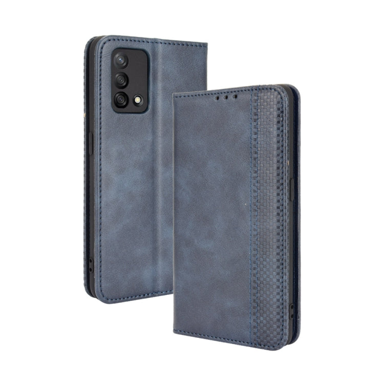 Magnetic Buckle Retro Crazy Horse Texture Horizontal Flip Leather Case with Holder & Card Slots & Photo Frame, For OPPO A54 5G / A74 5G / A93 5G, For OPPO A55 5G / A53s 5G, For OPPO A74 4G / F19 4G, For OPPO A94 5G / Reno5Z 5G / F19 Pro+ 5G������������...