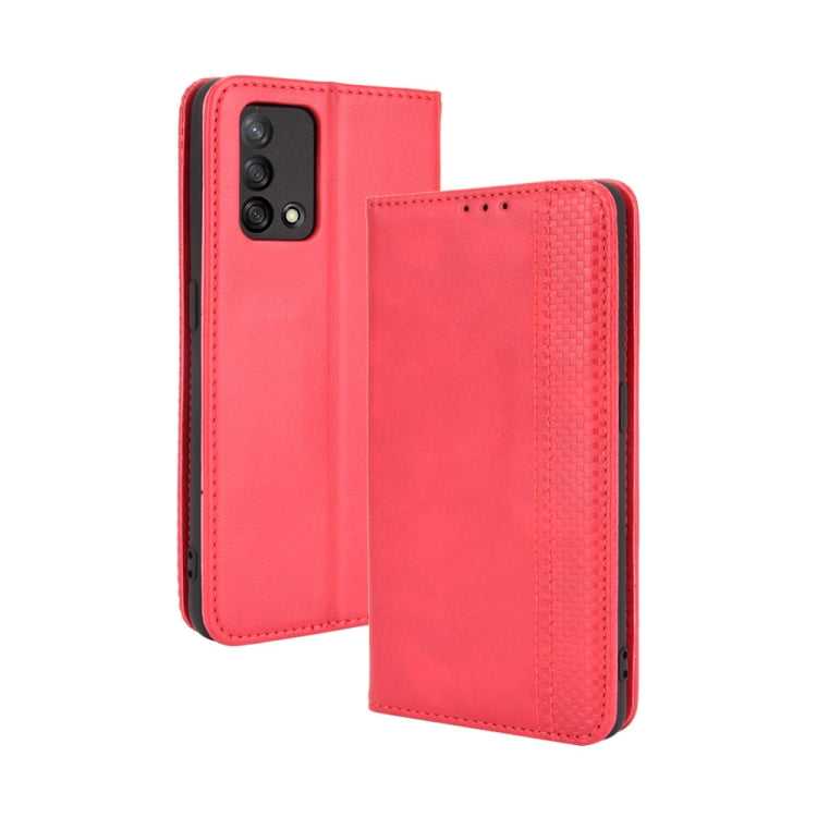 Magnetic Buckle Retro Crazy Horse Texture Horizontal Flip Leather Case with Holder & Card Slots & Photo Frame, For OPPO A54 5G / A74 5G / A93 5G, For OPPO A55 5G / A53s 5G, For OPPO A74 4G / F19 4G, For OPPO A94 5G / Reno5Z 5G / F19 Pro+ 5G������������...