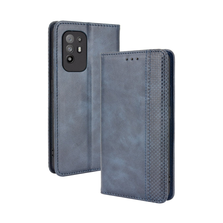 Magnetic Buckle Retro Crazy Horse Texture Horizontal Flip Leather Case with Holder & Card Slots & Photo Frame, For OPPO A54 5G / A74 5G / A93 5G, For OPPO A55 5G / A53s 5G, For OPPO A74 4G / F19 4G, For OPPO A94 5G / Reno5Z 5G / F19 Pro+ 5G������������...