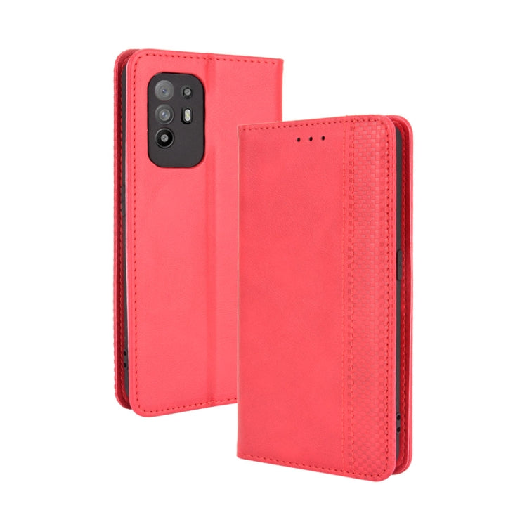 Magnetic Buckle Retro Crazy Horse Texture Horizontal Flip Leather Case with Holder & Card Slots & Photo Frame, For OPPO A54 5G / A74 5G / A93 5G, For OPPO A55 5G / A53s 5G, For OPPO A74 4G / F19 4G, For OPPO A94 5G / Reno5Z 5G / F19 Pro+ 5G������������...