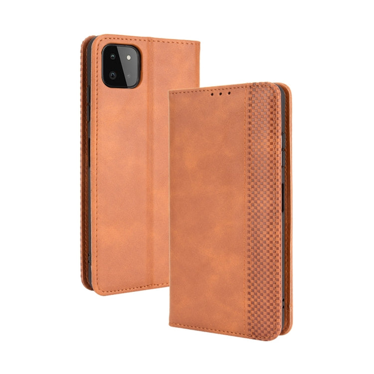 Magnetic Buckle Retro Crazy Horse Texture Horizontal Flip Leather Case with Holder & Card Slots & Photo Frame, For OPPO A54 5G / A74 5G / A93 5G, For OPPO A55 5G / A53s 5G, For OPPO A74 4G / F19 4G, For OPPO A94 5G / Reno5Z 5G / F19 Pro+ 5G������������...