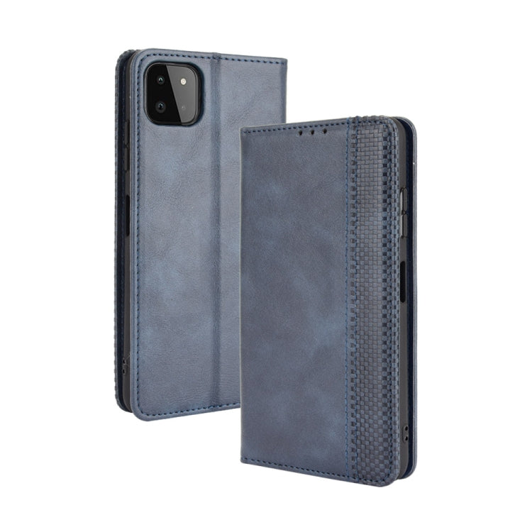 Magnetic Buckle Retro Crazy Horse Texture Horizontal Flip Leather Case with Holder & Card Slots & Photo Frame, For OPPO A54 5G / A74 5G / A93 5G, For OPPO A55 5G / A53s 5G, For OPPO A74 4G / F19 4G, For OPPO A94 5G / Reno5Z 5G / F19 Pro+ 5G������������...