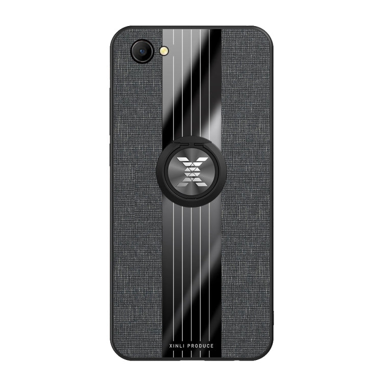 XINLI Stitching Cloth Textue Shockproof TPU Protective Case with Ring Holder, For OPPO A3, For OPPO A5, For OPPO A7, For OPPO A9, For OPPO A7X / F9, For OPPO A57, For OPPO A59, For OPPO A73, For OPPO A83, For OPPO R9 Plus, For OPPO R9, For OPPO R9S����...
