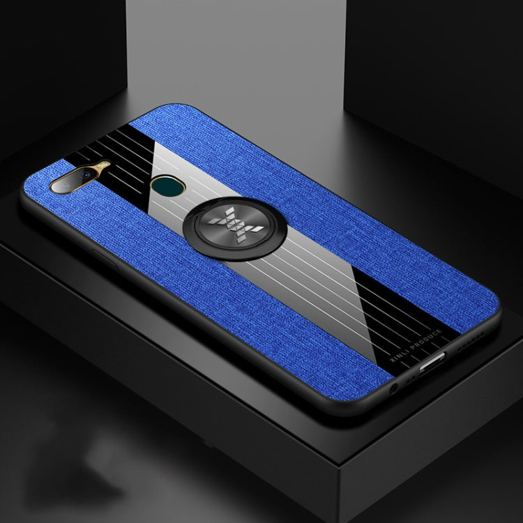 XINLI Stitching Cloth Textue Shockproof TPU Protective Case with Ring Holder, For OPPO A3, For OPPO A5, For OPPO A7, For OPPO A9, For OPPO A7X / F9, For OPPO A57, For OPPO A59, For OPPO A73, For OPPO A83, For OPPO R9 Plus, For OPPO R9, For OPPO R9S����...