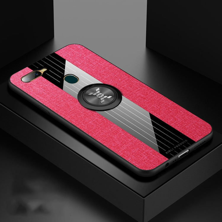 XINLI Stitching Cloth Textue Shockproof TPU Protective Case with Ring Holder, For OPPO A3, For OPPO A5, For OPPO A7, For OPPO A9, For OPPO A7X / F9, For OPPO A57, For OPPO A59, For OPPO A73, For OPPO A83, For OPPO R9 Plus, For OPPO R9, For OPPO R9S����...
