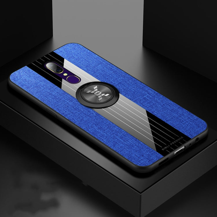 XINLI Stitching Cloth Textue Shockproof TPU Protective Case with Ring Holder, For OPPO A3, For OPPO A5, For OPPO A7, For OPPO A9, For OPPO A7X / F9, For OPPO A57, For OPPO A59, For OPPO A73, For OPPO A83, For OPPO R9 Plus, For OPPO R9, For OPPO R9S����...
