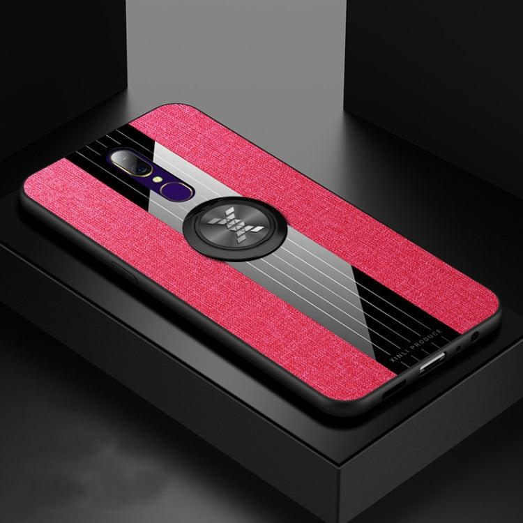 XINLI Stitching Cloth Textue Shockproof TPU Protective Case with Ring Holder, For OPPO A3, For OPPO A5, For OPPO A7, For OPPO A9, For OPPO A7X / F9, For OPPO A57, For OPPO A59, For OPPO A73, For OPPO A83, For OPPO R9 Plus, For OPPO R9, For OPPO R9S����...