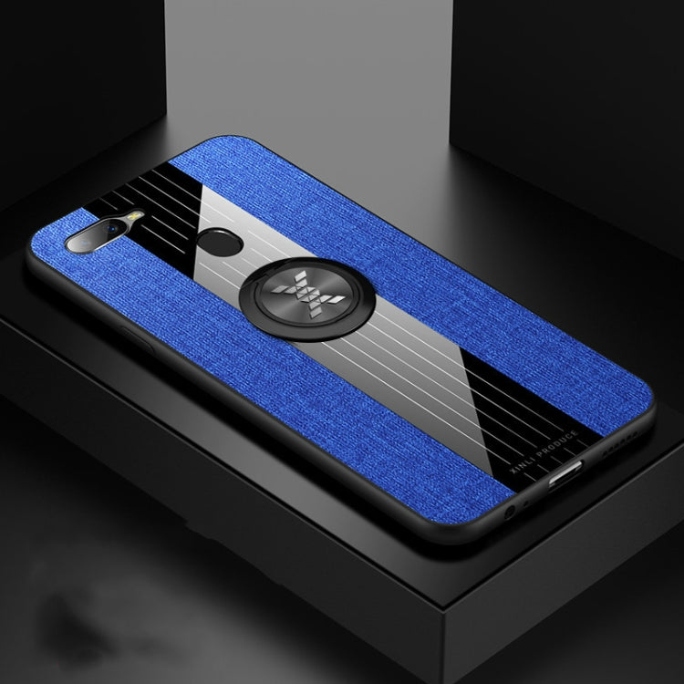 XINLI Stitching Cloth Textue Shockproof TPU Protective Case with Ring Holder, For OPPO A3, For OPPO A5, For OPPO A7, For OPPO A9, For OPPO A7X / F9, For OPPO A57, For OPPO A59, For OPPO A73, For OPPO A83, For OPPO R9 Plus, For OPPO R9, For OPPO R9S����...