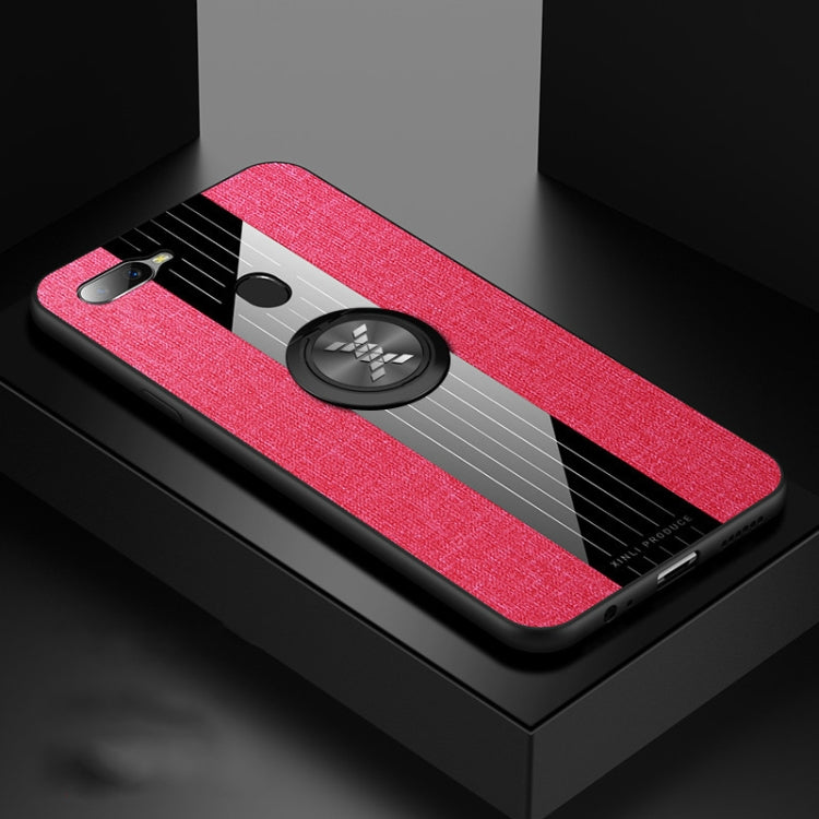XINLI Stitching Cloth Textue Shockproof TPU Protective Case with Ring Holder, For OPPO A3, For OPPO A5, For OPPO A7, For OPPO A9, For OPPO A7X / F9, For OPPO A57, For OPPO A59, For OPPO A73, For OPPO A83, For OPPO R9 Plus, For OPPO R9, For OPPO R9S����...