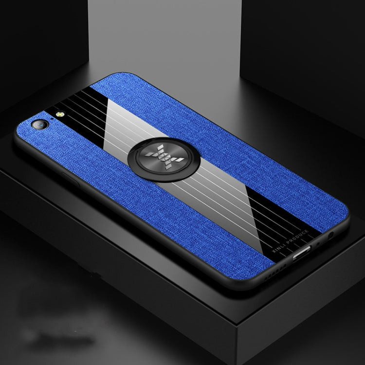 XINLI Stitching Cloth Textue Shockproof TPU Protective Case with Ring Holder, For OPPO A3, For OPPO A5, For OPPO A7, For OPPO A9, For OPPO A7X / F9, For OPPO A57, For OPPO A59, For OPPO A73, For OPPO A83, For OPPO R9 Plus, For OPPO R9, For OPPO R9S����...