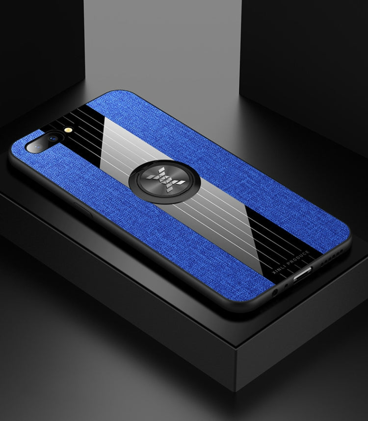 XINLI Stitching Cloth Textue Shockproof TPU Protective Case with Ring Holder, For OPPO A3, For OPPO A5, For OPPO A7, For OPPO A9, For OPPO A7X / F9, For OPPO A57, For OPPO A59, For OPPO A73, For OPPO A83, For OPPO R9 Plus, For OPPO R9, For OPPO R9S����...