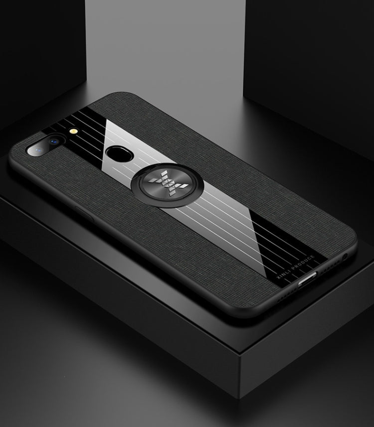XINLI Stitching Cloth Textue Shockproof TPU Protective Case with Ring Holder, For OPPO A3, For OPPO A5, For OPPO A7, For OPPO A9, For OPPO A7X / F9, For OPPO A57, For OPPO A59, For OPPO A73, For OPPO A83, For OPPO R9 Plus, For OPPO R9, For OPPO R9S����...