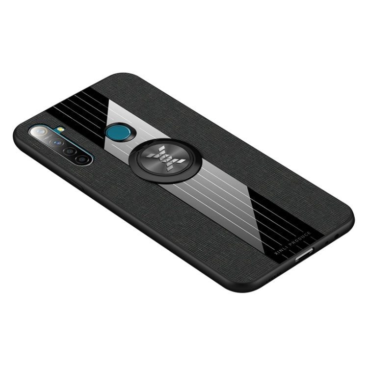 XINLI Stitching Cloth Textue Shockproof TPU Protective Case with Ring Holder, For OPPO Realme Q, For OPPO Realme X / K3, For OPPO Realme X Lite, For OPPO Reno, For OPPO Reno 2, For OPPO Reno Z