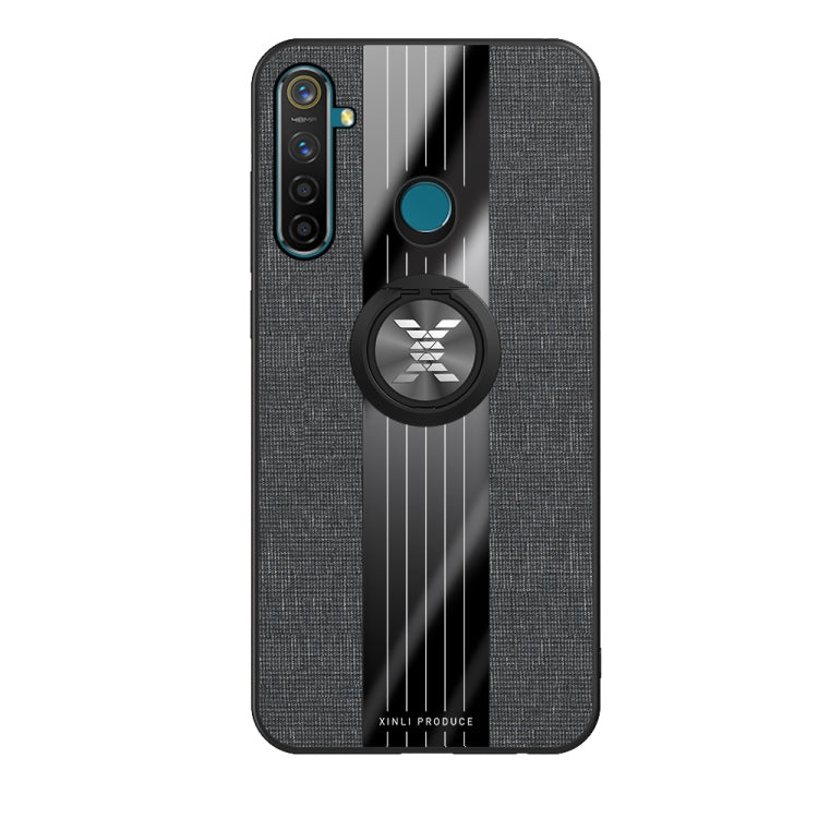 XINLI Stitching Cloth Textue Shockproof TPU Protective Case with Ring Holder, For OPPO Realme Q, For OPPO Realme X / K3, For OPPO Realme X Lite, For OPPO Reno, For OPPO Reno 2, For OPPO Reno Z