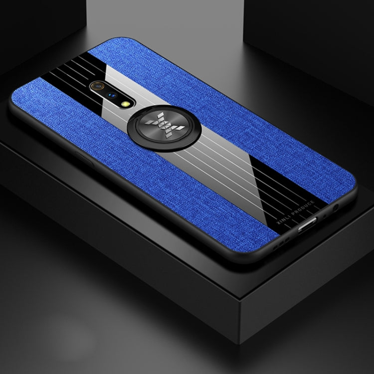 XINLI Stitching Cloth Textue Shockproof TPU Protective Case with Ring Holder, For OPPO Realme Q, For OPPO Realme X / K3, For OPPO Realme X Lite, For OPPO Reno, For OPPO Reno 2, For OPPO Reno Z