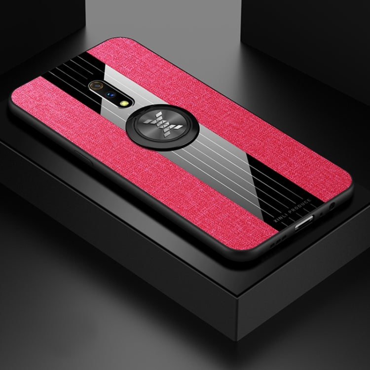 XINLI Stitching Cloth Textue Shockproof TPU Protective Case with Ring Holder, For OPPO Realme Q, For OPPO Realme X / K3, For OPPO Realme X Lite, For OPPO Reno, For OPPO Reno 2, For OPPO Reno Z