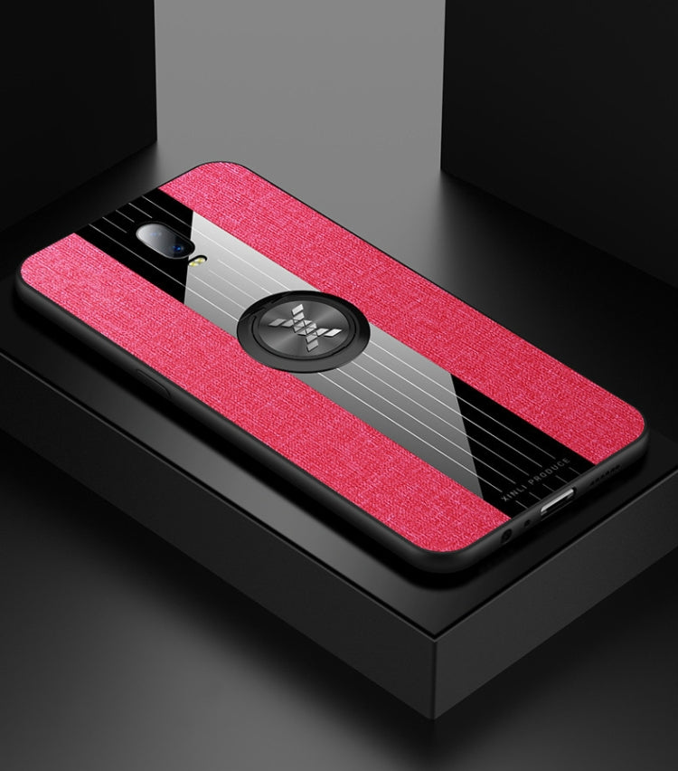 XINLI Stitching Cloth Textue Shockproof TPU Protective Case with Ring Holder, For OPPO Realme Q, For OPPO Realme X / K3, For OPPO Realme X Lite, For OPPO Reno, For OPPO Reno 2, For OPPO Reno Z