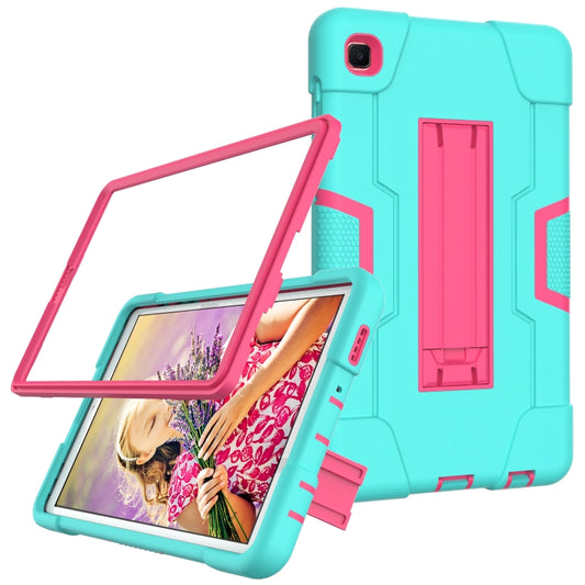 Contrast Color Robot Shockproof Silicone + PC Protective Case with Holder