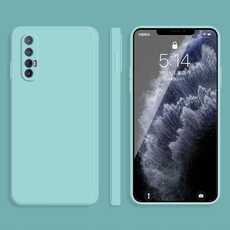 Solid Color Imitation Liquid Silicone Straight Edge Dropproof Full Coverage Protective Case, For OPPO Reno3 Pro, For OPPO Reno4 Pro, For OPPO Reno5 Pro, For OPPO Reno5 Pro+