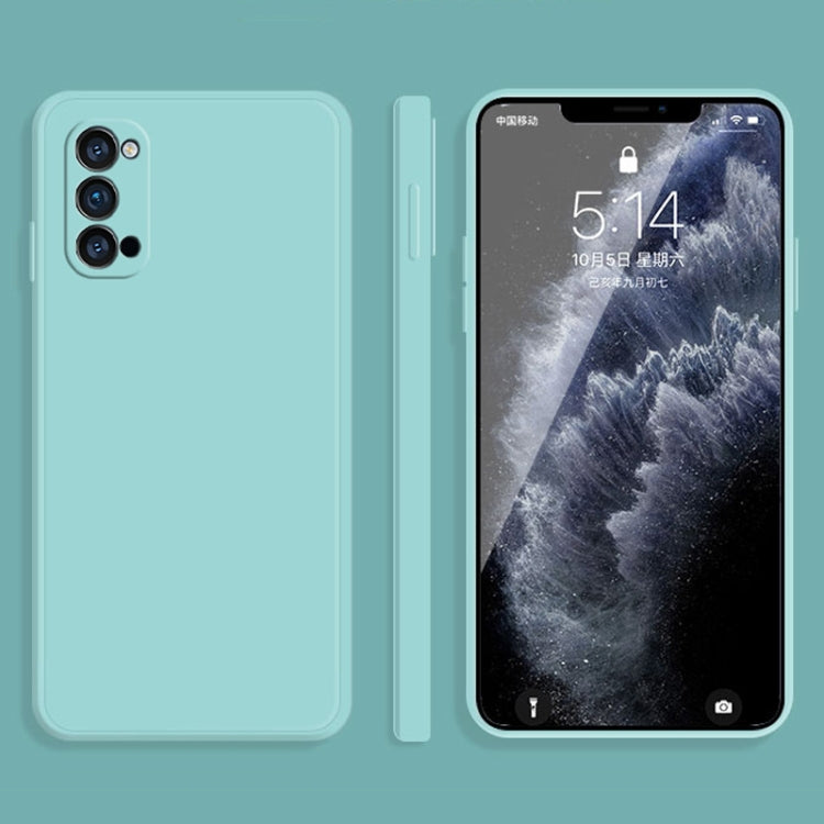 Solid Color Imitation Liquid Silicone Straight Edge Dropproof Full Coverage Protective Case, For OPPO Reno3 Pro, For OPPO Reno4 Pro, For OPPO Reno5 Pro, For OPPO Reno5 Pro+