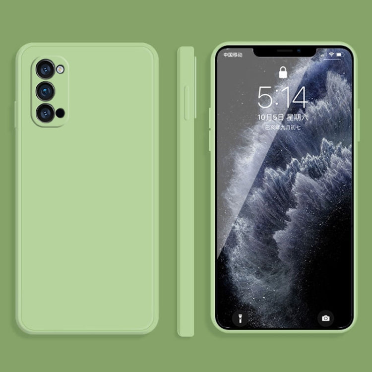 Solid Color Imitation Liquid Silicone Straight Edge Dropproof Full Coverage Protective Case, For OPPO Reno3 Pro, For OPPO Reno4 Pro, For OPPO Reno5 Pro, For OPPO Reno5 Pro+