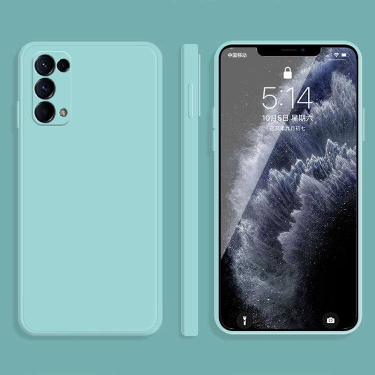 Solid Color Imitation Liquid Silicone Straight Edge Dropproof Full Coverage Protective Case, For OPPO Reno3 Pro, For OPPO Reno4 Pro, For OPPO Reno5 Pro, For OPPO Reno5 Pro+