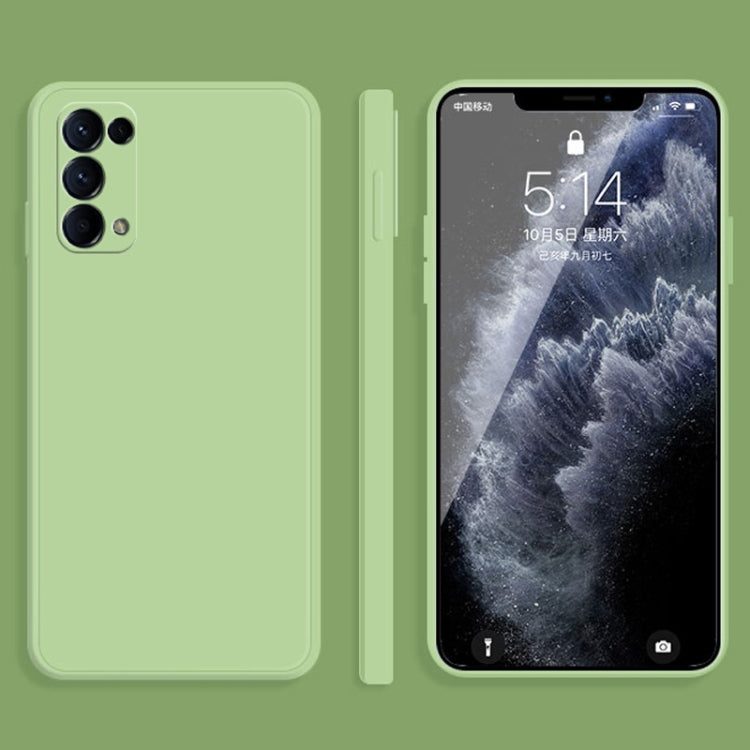Solid Color Imitation Liquid Silicone Straight Edge Dropproof Full Coverage Protective Case, For OPPO Reno3 Pro, For OPPO Reno4 Pro, For OPPO Reno5 Pro, For OPPO Reno5 Pro+