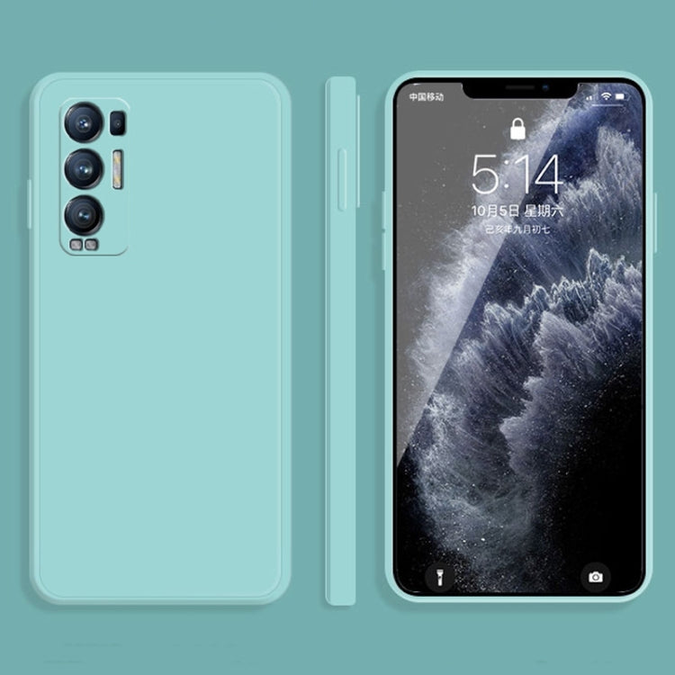 Solid Color Imitation Liquid Silicone Straight Edge Dropproof Full Coverage Protective Case, For OPPO Reno3 Pro, For OPPO Reno4 Pro, For OPPO Reno5 Pro, For OPPO Reno5 Pro+