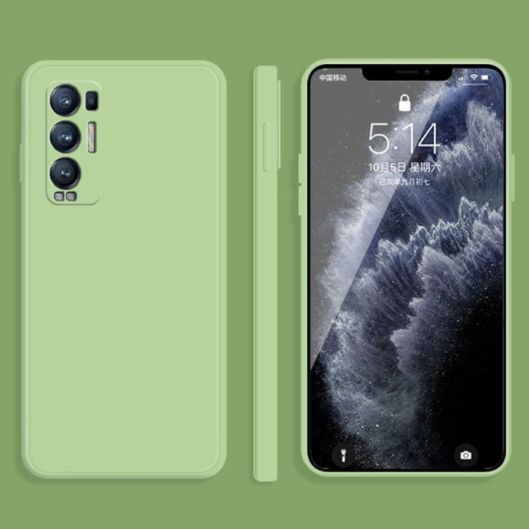 Solid Color Imitation Liquid Silicone Straight Edge Dropproof Full Coverage Protective Case, For OPPO Reno3 Pro, For OPPO Reno4 Pro, For OPPO Reno5 Pro, For OPPO Reno5 Pro+