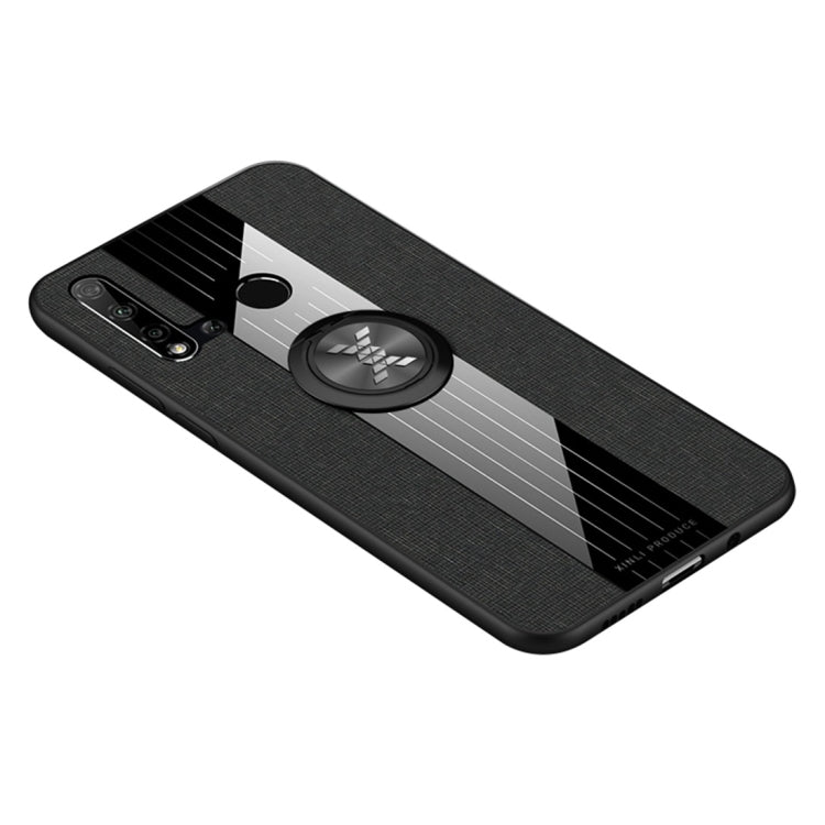 XINLI Stitching Cloth Textue Shockproof TPU Protective Case with Ring Holder, For Huawei Mate 8, For Huawei Mate 9, For Huawei Mate 10, For Huawei Mate 10 Pro, For Huawei Mate 20, For Huawei Mate 20 Pro, For Huawei Mate 20 X, For Huawei Mate 30��������...