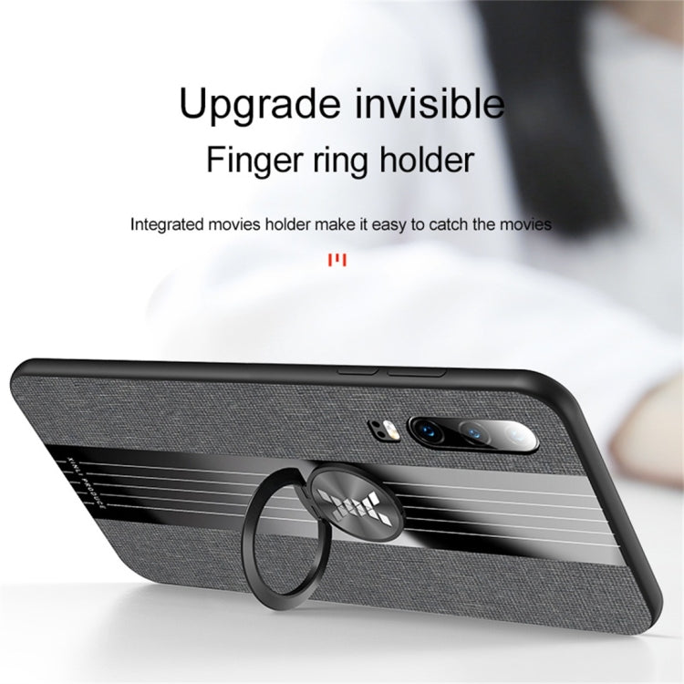 XINLI Stitching Cloth Textue Shockproof TPU Protective Case with Ring Holder, For Huawei P30, For Huawei P30 Lite, For Huawei P30 Pro