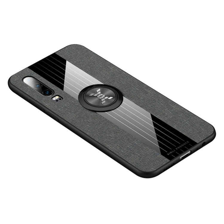 XINLI Stitching Cloth Textue Shockproof TPU Protective Case with Ring Holder, For Huawei P30, For Huawei P30 Lite, For Huawei P30 Pro