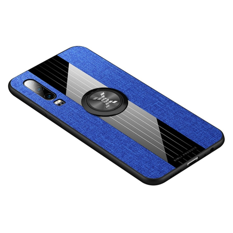 XINLI Stitching Cloth Textue Shockproof TPU Protective Case with Ring Holder, For Huawei P30, For Huawei P30 Lite, For Huawei P30 Pro