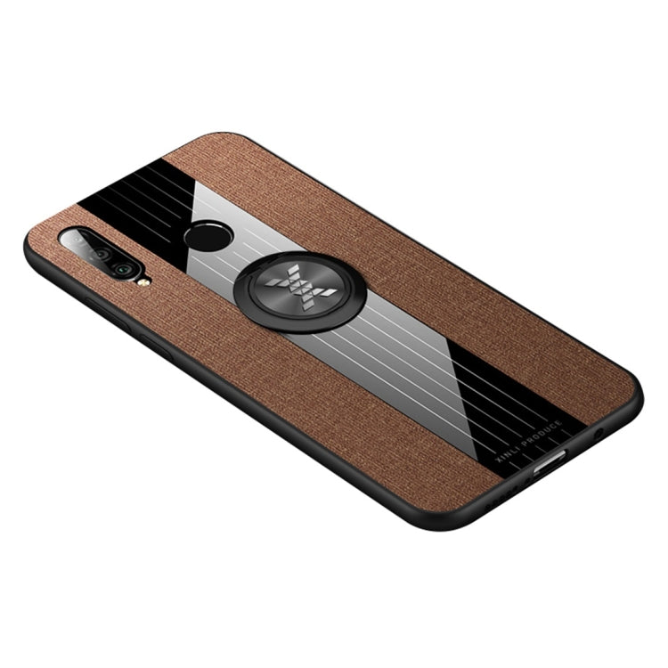 XINLI Stitching Cloth Textue Shockproof TPU Protective Case with Ring Holder, For Huawei P30, For Huawei P30 Lite, For Huawei P30 Pro