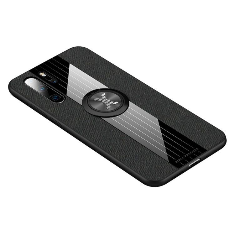 XINLI Stitching Cloth Textue Shockproof TPU Protective Case with Ring Holder, For Huawei P30, For Huawei P30 Lite, For Huawei P30 Pro