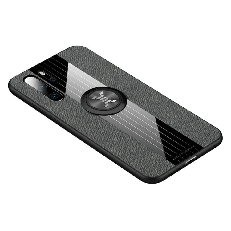XINLI Stitching Cloth Textue Shockproof TPU Protective Case with Ring Holder, For Huawei P30, For Huawei P30 Lite, For Huawei P30 Pro