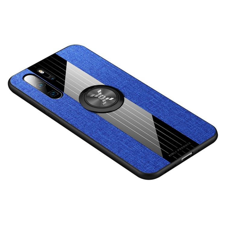 XINLI Stitching Cloth Textue Shockproof TPU Protective Case with Ring Holder, For Huawei P30, For Huawei P30 Lite, For Huawei P30 Pro