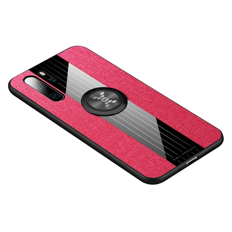 XINLI Stitching Cloth Textue Shockproof TPU Protective Case with Ring Holder, For Huawei P30, For Huawei P30 Lite, For Huawei P30 Pro