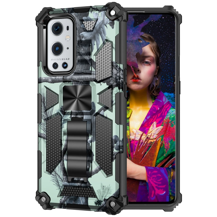 Camouflage Armor Shockproof TPU + PC Magnetic Protective Case with Holder, For OPPO A74 / A93 5G, For Samsung Galaxy A42