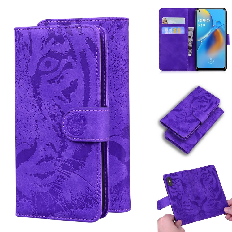 Tiger Embossing Pattern Horizontal Flip Leather Case with Holder & Card Slots & Wallet, For OPPO A15 / A15S, For OPPO A55 5G / A54 4G, For OPPO Realme V11 5G, For OPPO A74 4G / F19 4G, For OPPO A92S / Reno4 Z 5G, For OPPO A94 4G / F19 Pro��������������...