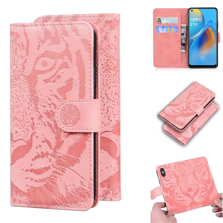 Tiger Embossing Pattern Horizontal Flip Leather Case with Holder & Card Slots & Wallet, For OPPO A15 / A15S, For OPPO A55 5G / A54 4G, For OPPO Realme V11 5G, For OPPO A74 4G / F19 4G, For OPPO A92S / Reno4 Z 5G, For OPPO A94 4G / F19 Pro��������������...